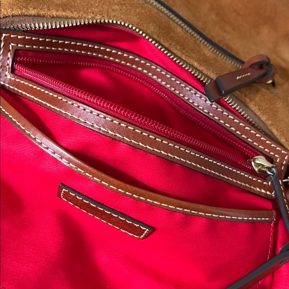 Dooney & Bourke “Tracy” Suede Shoulder/Crossbody Bag NWOT - Picture 9 of 16